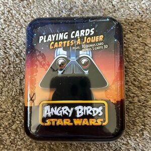 Angry Birds Star Wars Playing Cards in Tin / SEALED NEVER USED Vader